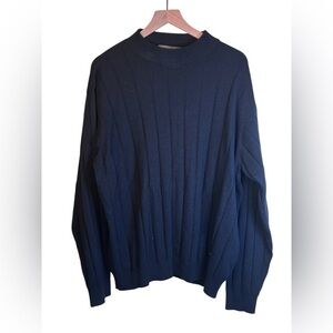 Saks Fifth Avenue Cashmere Silk Black Sweater Size XL